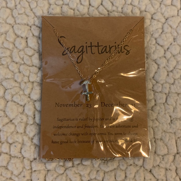 Sagittarius Zodiac Sign Women’s Choker Necklace - Picture 2 of 4